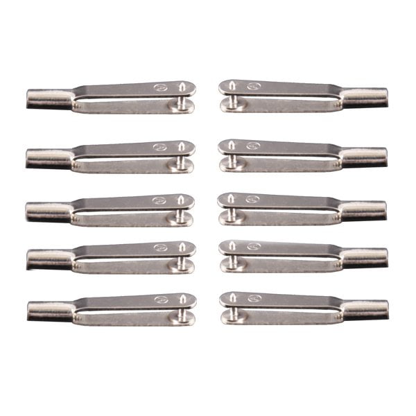 10Pcs M2/M3 Metal Clevis Chuck Rod Clamp for RC Airplane Car Boat LAjB 10Pcs M2/M3 Metal Clevis Chuck Rod Clamp for RC Airplane Car Boat LAjB